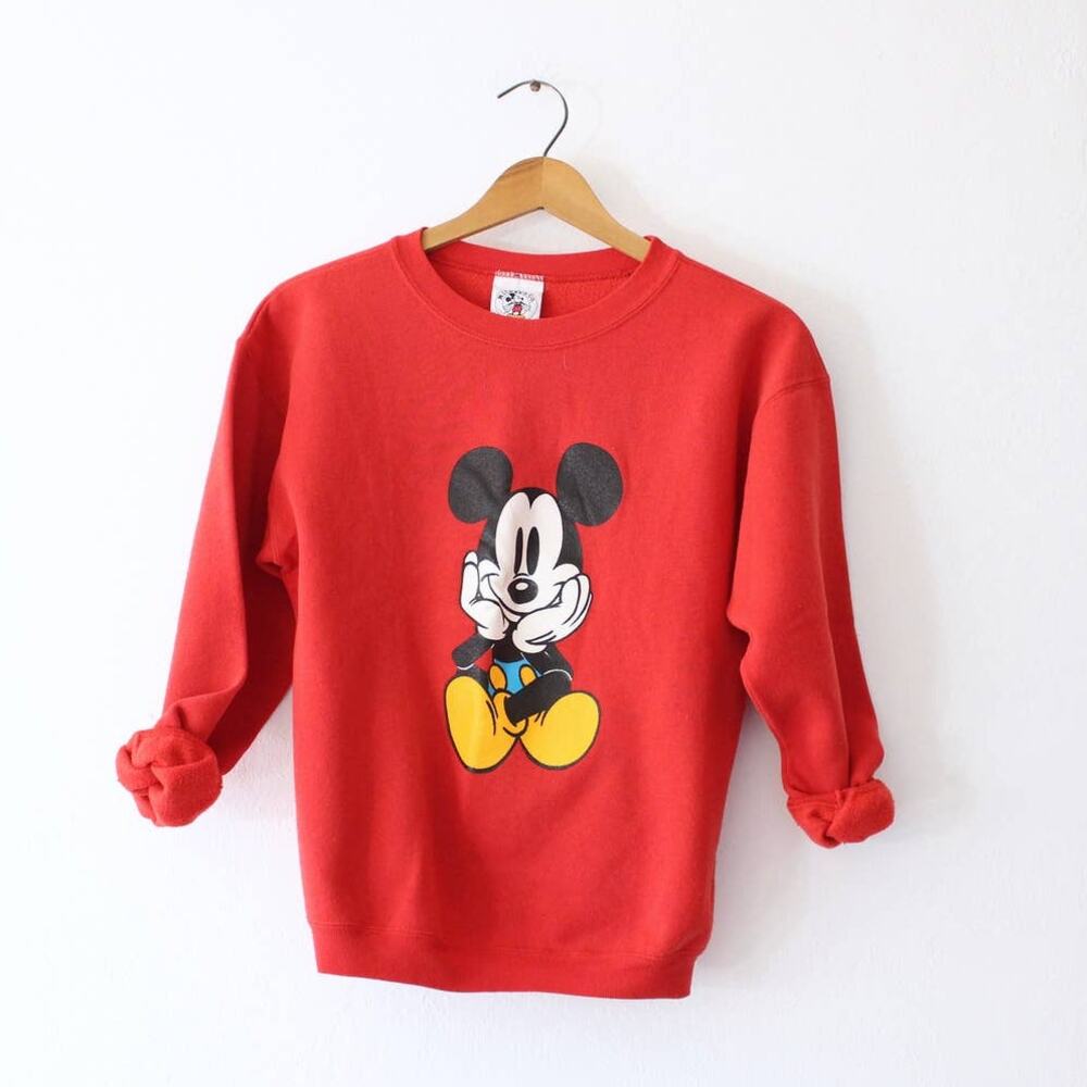 Vintage Kids Walt Disney Mickey Sweatshirt Large